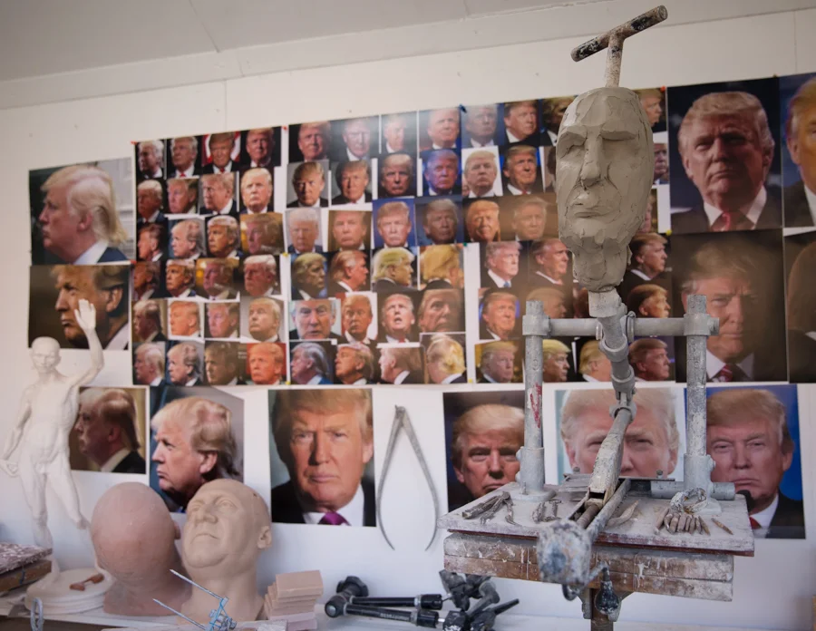 Sculpting in Clay process