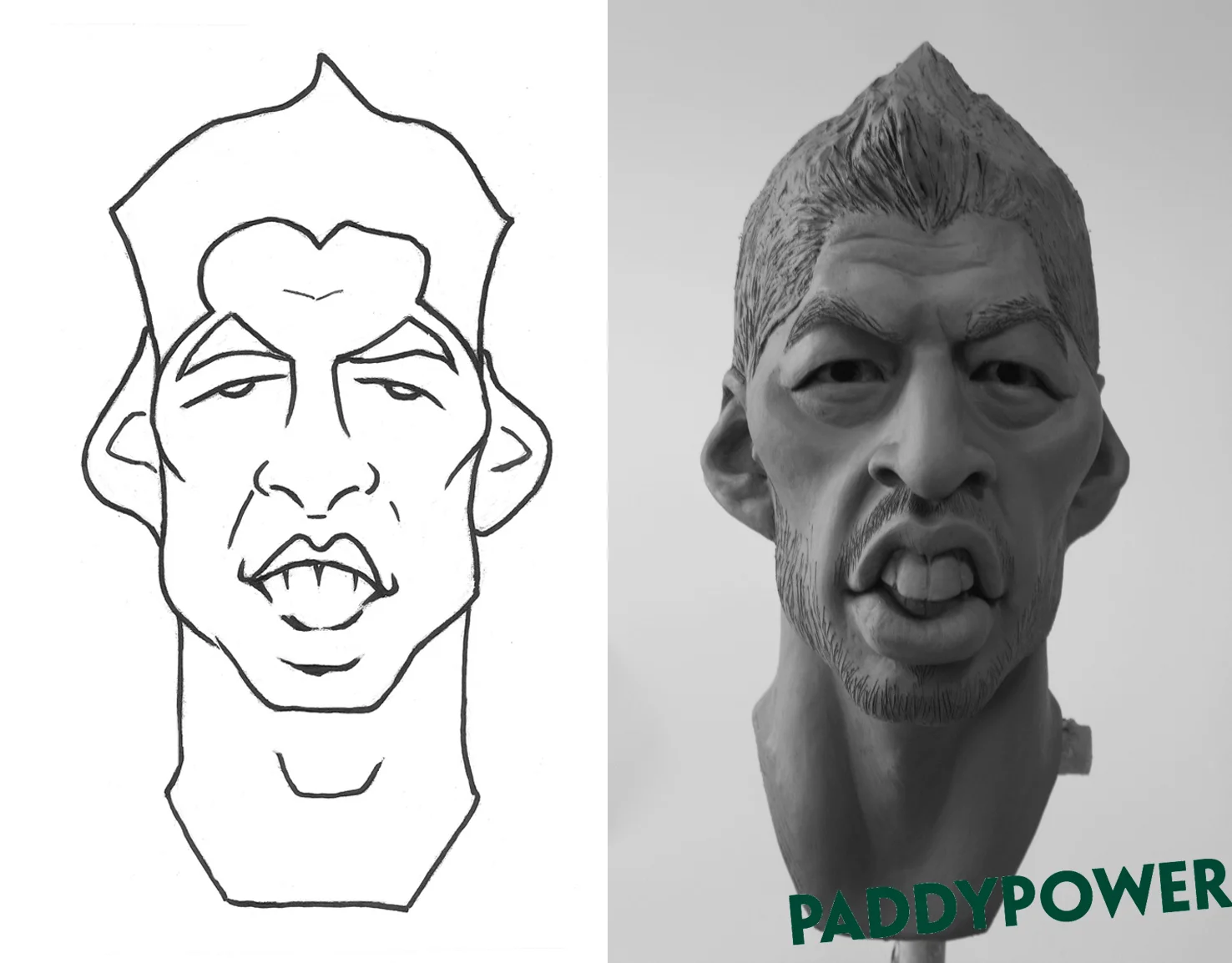 Luis Suarez advertising sculpture